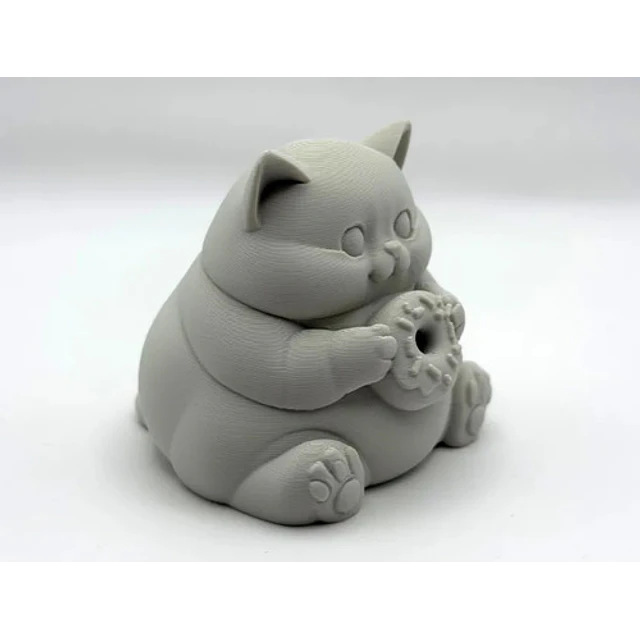 Escultura Decorativa- Gato Gordito Donut