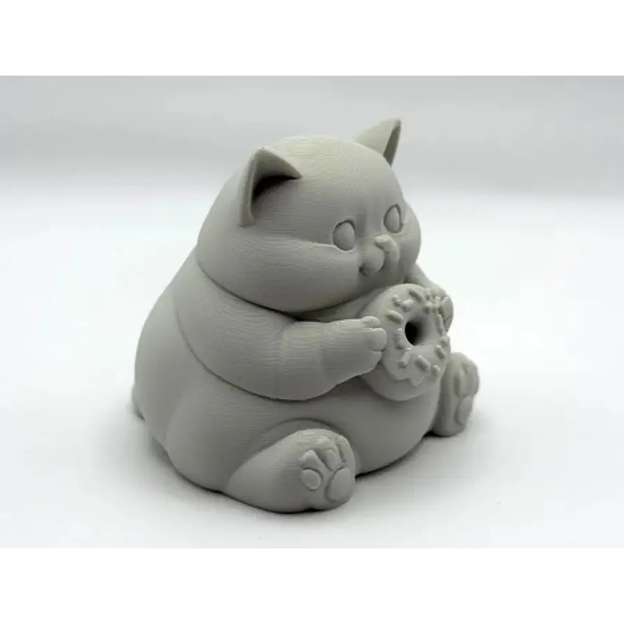Escultura Decorativa- Gato Gordito Donut