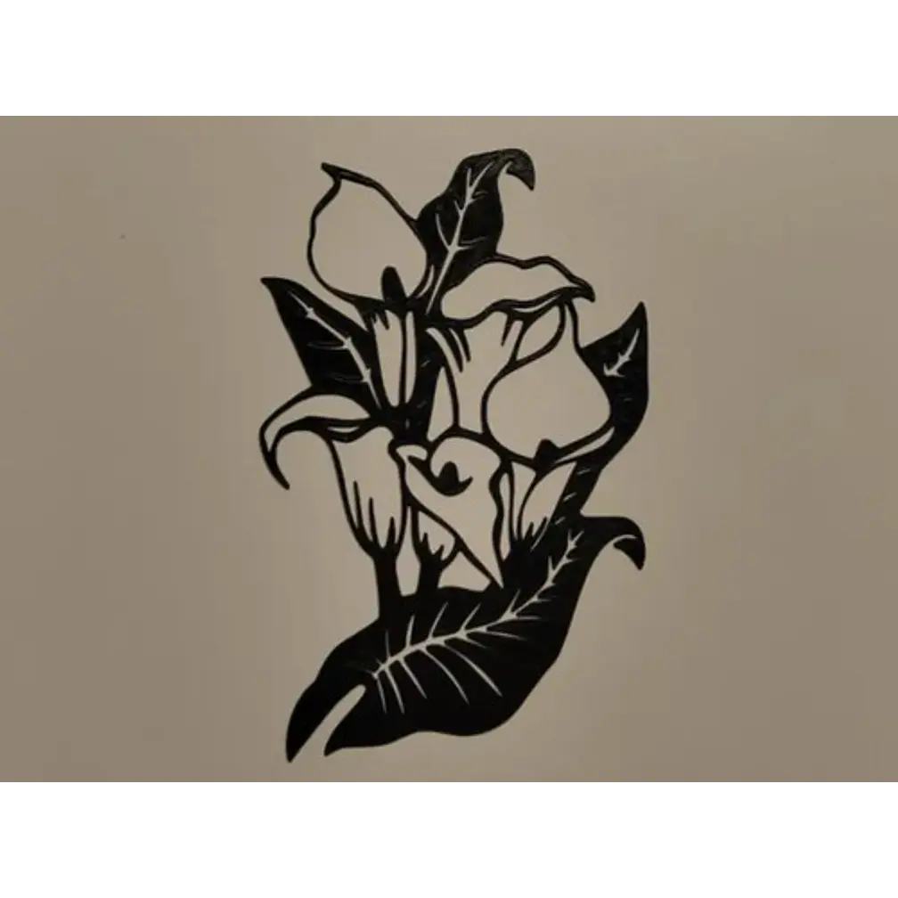 Figura Decorativa De Ramo De Flores Arte De Pared 1