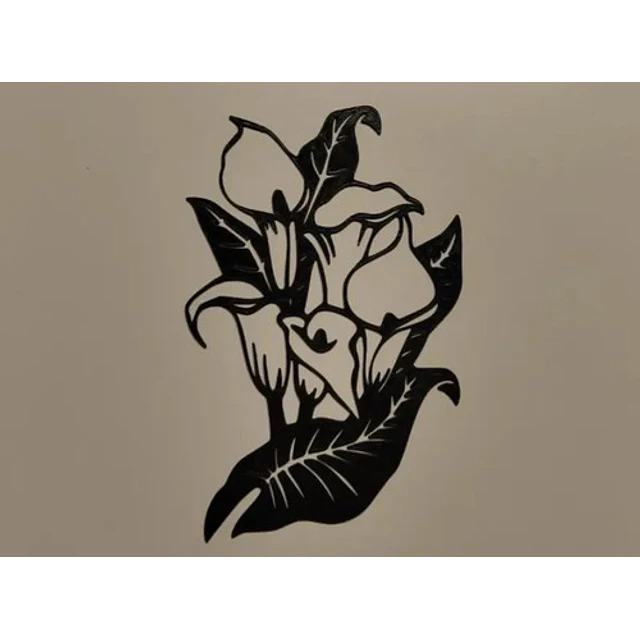 Figura Decorativa De Ramo De Flores Arte De Pared
