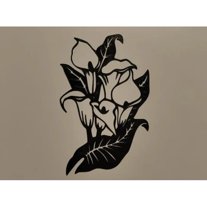 Figura Decorativa De Ramo De Flores Arte De Pared 1