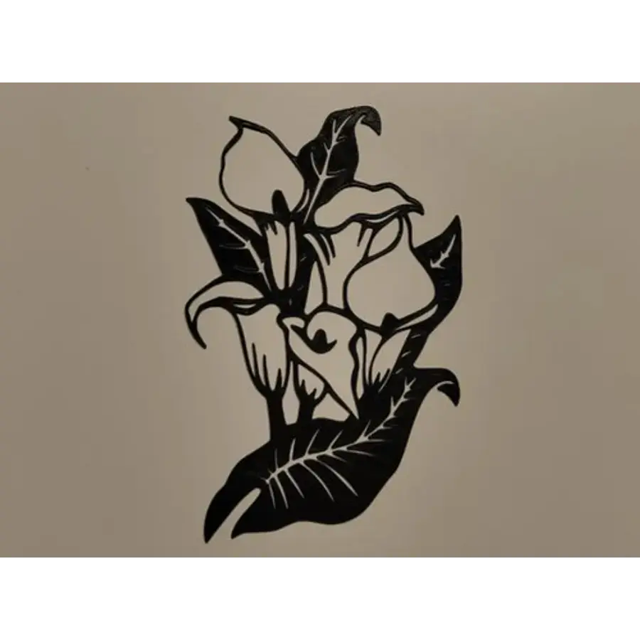 Figura Decorativa De Ramo De Flores Arte De Pared