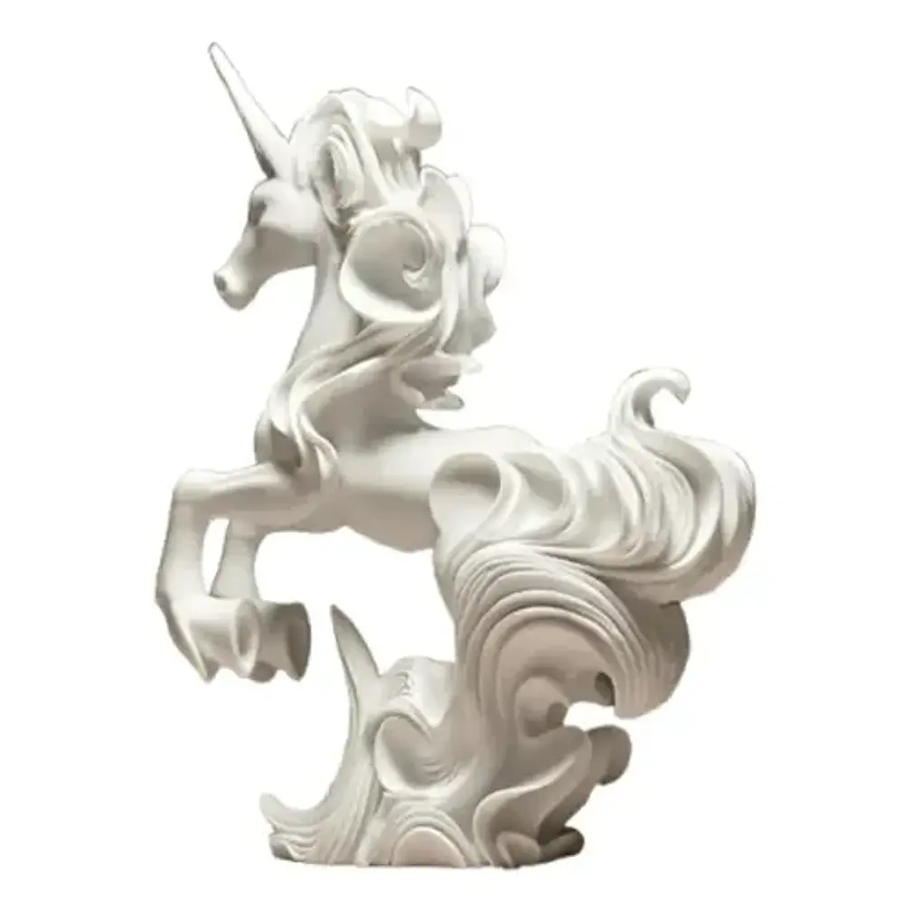 Escultura Elegante De Unicornio - Figura Decorativa 1