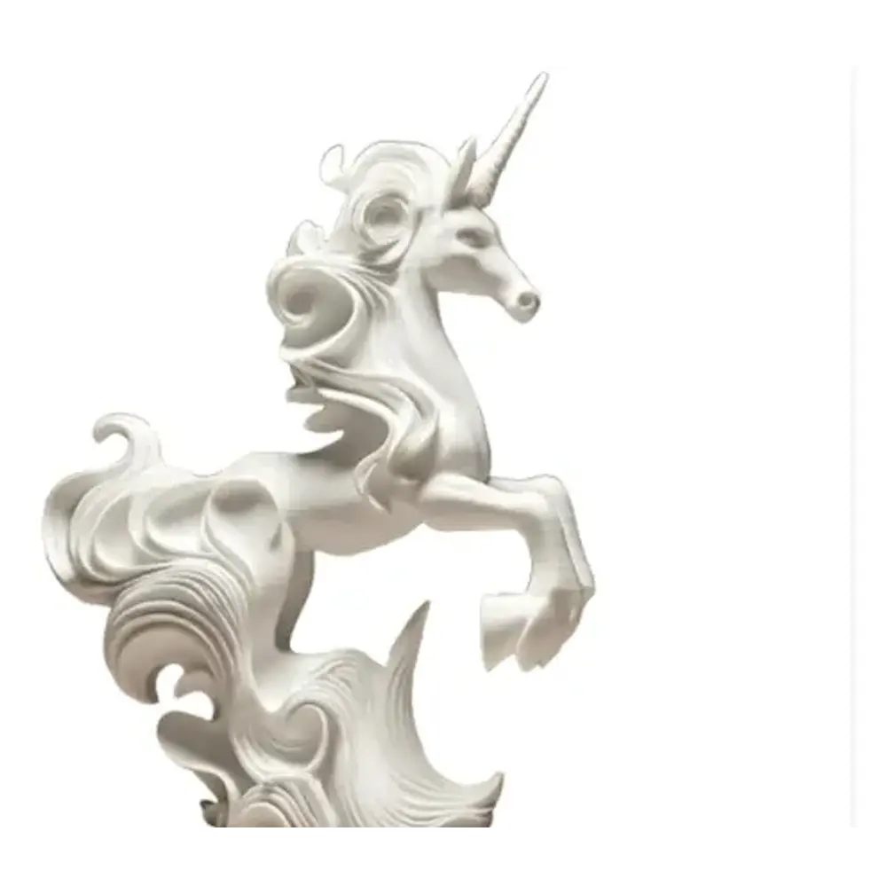Escultura Elegante De Unicornio - Figura Decorativa 2