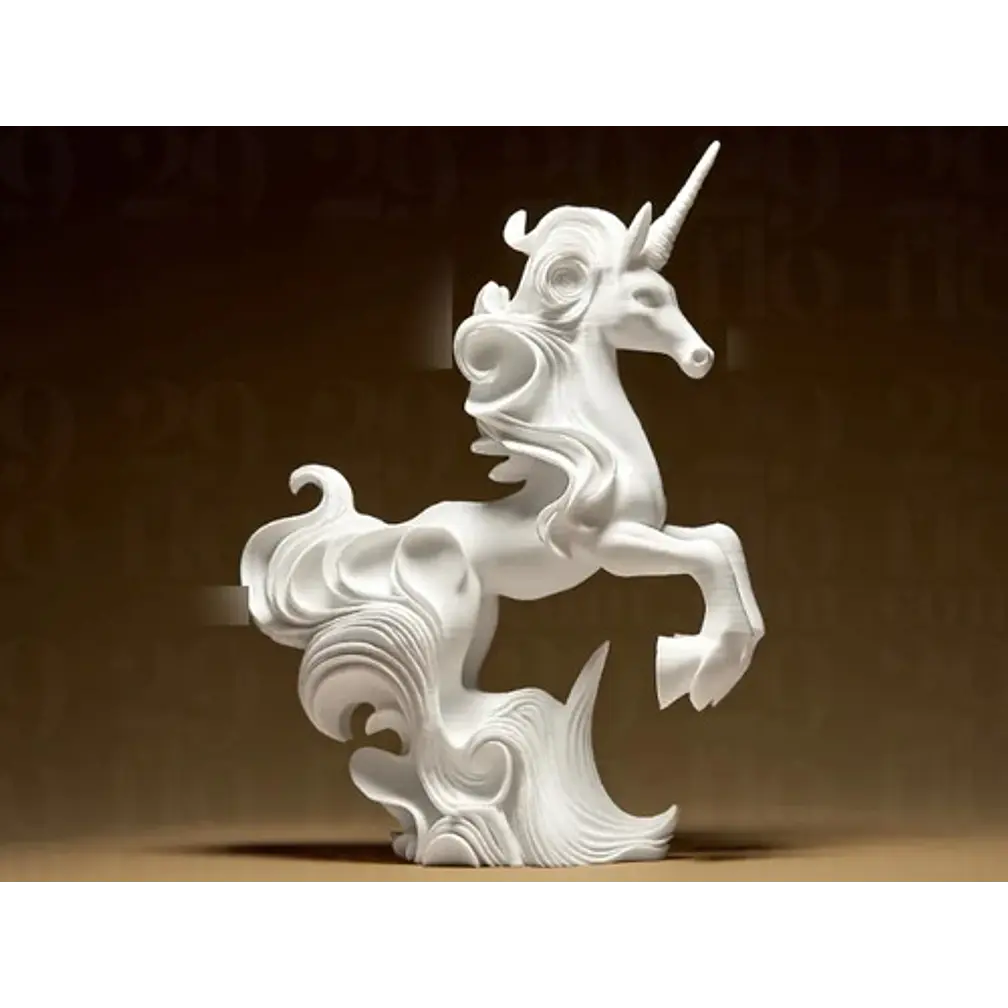 Escultura Elegante De Unicornio - Figura Decorativa 3