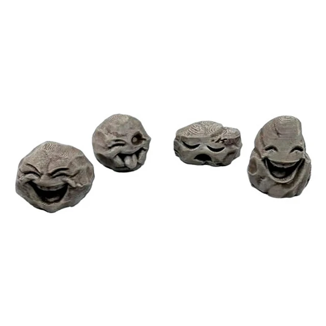 Figuras Decorativas Piedras Felices (pack 4 Un)