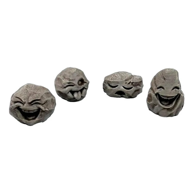 Figuras Decorativas Piedras Felices (pack 4 Un) 1