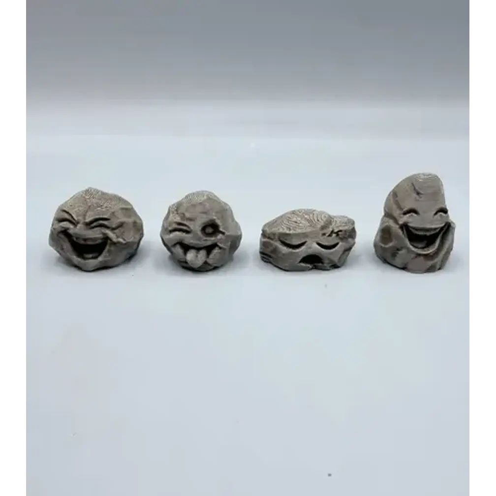 Figuras Decorativas Piedras Felices (pack 4 Un) 2
