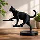 Estatua De Gato Equilibrado - Miniatura 4