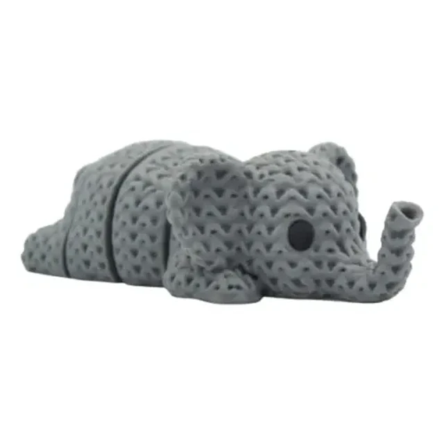 Llavero Elefante Tejido Articulado