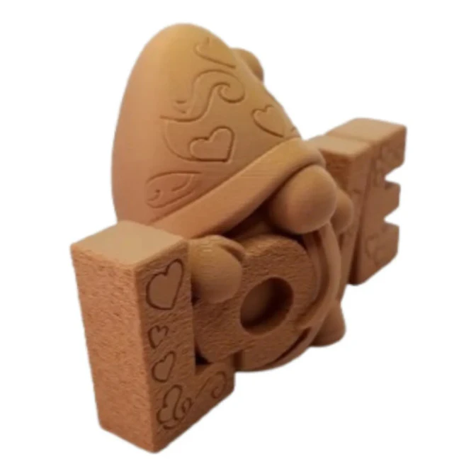 Figura Decorativa Gnomo Corazón Love 1