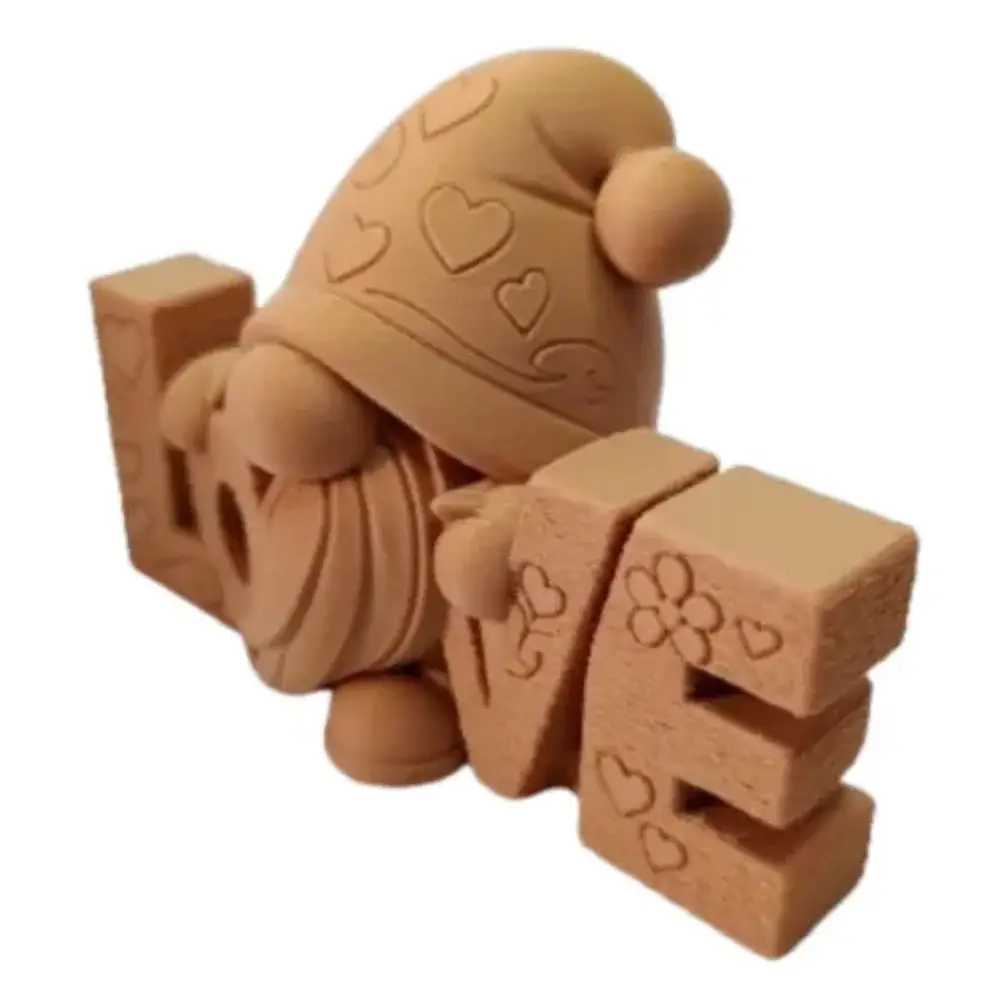 Figura Decorativa Gnomo Corazón Love 2