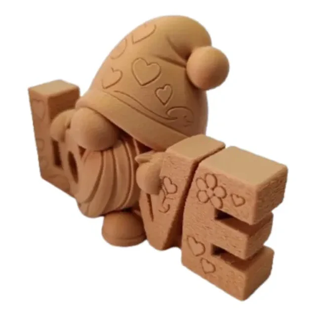 Figura Decorativa Gnomo Corazón Love
