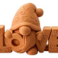 Figura Decorativa Gnomo Corazón Love - Miniatura 3