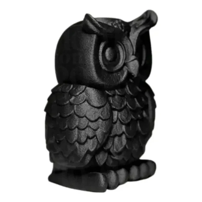 Figura Decorativa Buho Negro Elegante 1