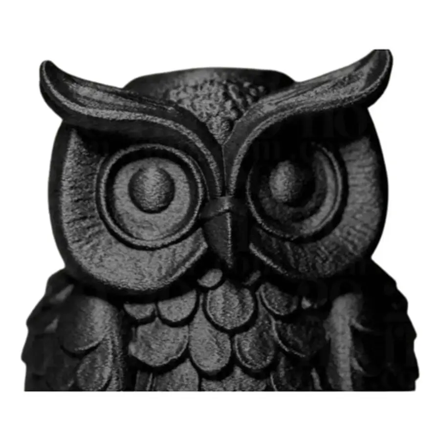 Figura Decorativa Buho Negro Elegante