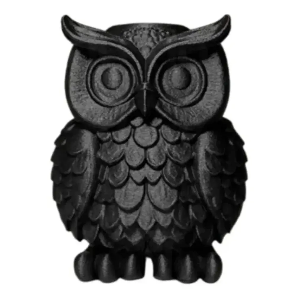 Figura Decorativa Buho Negro Elegante 3