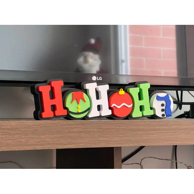 Adornos - Letreros Navideños Ho Ho Ho 3