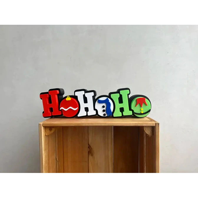 Adornos - Letreros Navideños Ho Ho Ho 4