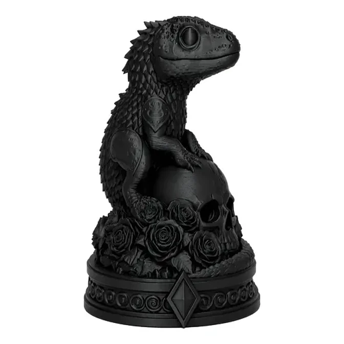 Escultura Elegante De Animales Necros De Prints Patro 1