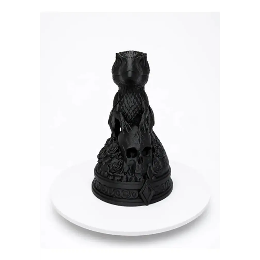 Escultura Elegante De Animales Necros De Prints Patro 2