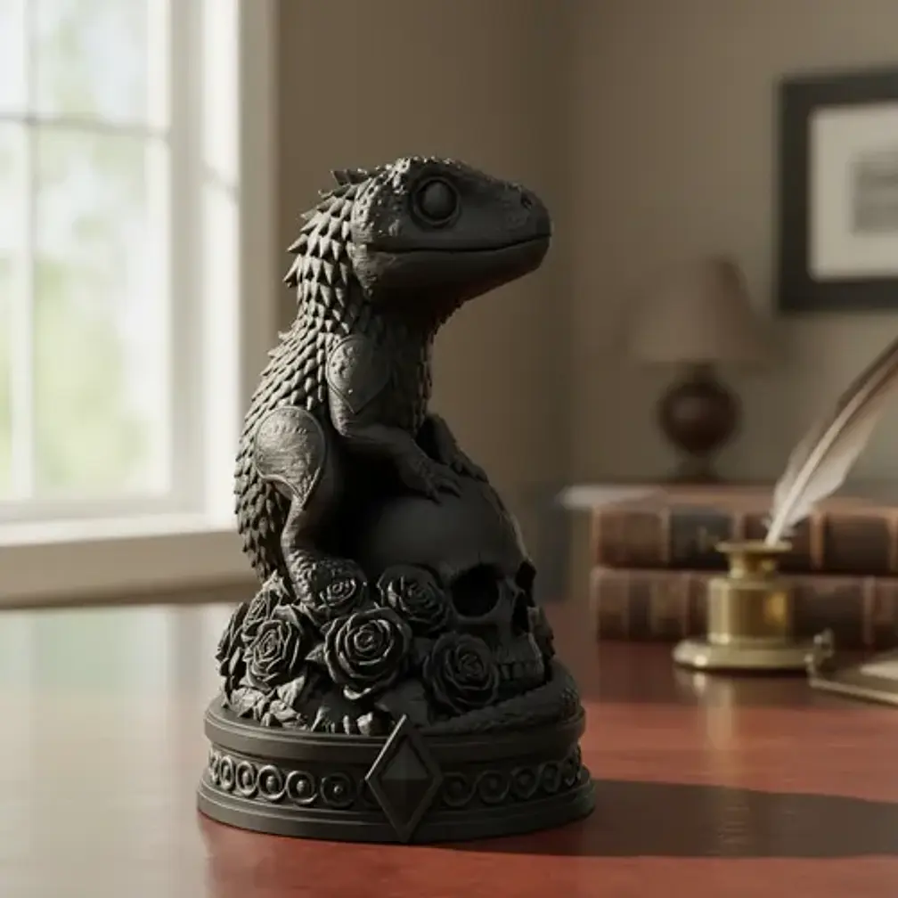 Escultura Elegante De Animales Necros De Prints Patro 6