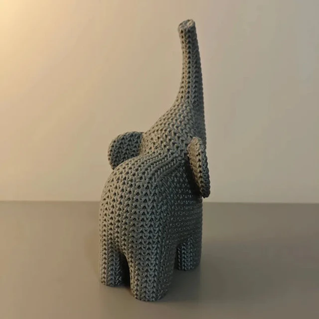 Escultura Decorativa Prints Patro - Elefante Tejido