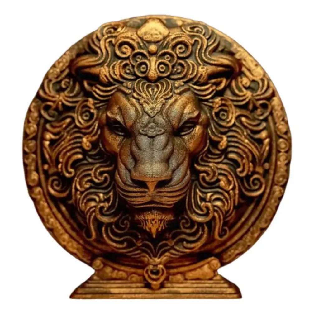 Escultura Decorativa Prints Patro - Zodiacal Leo 1