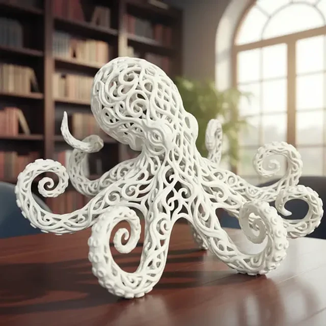 Escultura Elegante Prints Patro - Pulpo Veroni