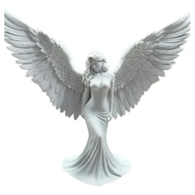 Escultura Elegante Prints Patro - Mujer Ángel