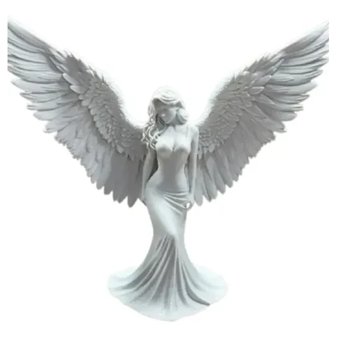 Escultura Elegante Prints Patro - Mujer Ángel 1