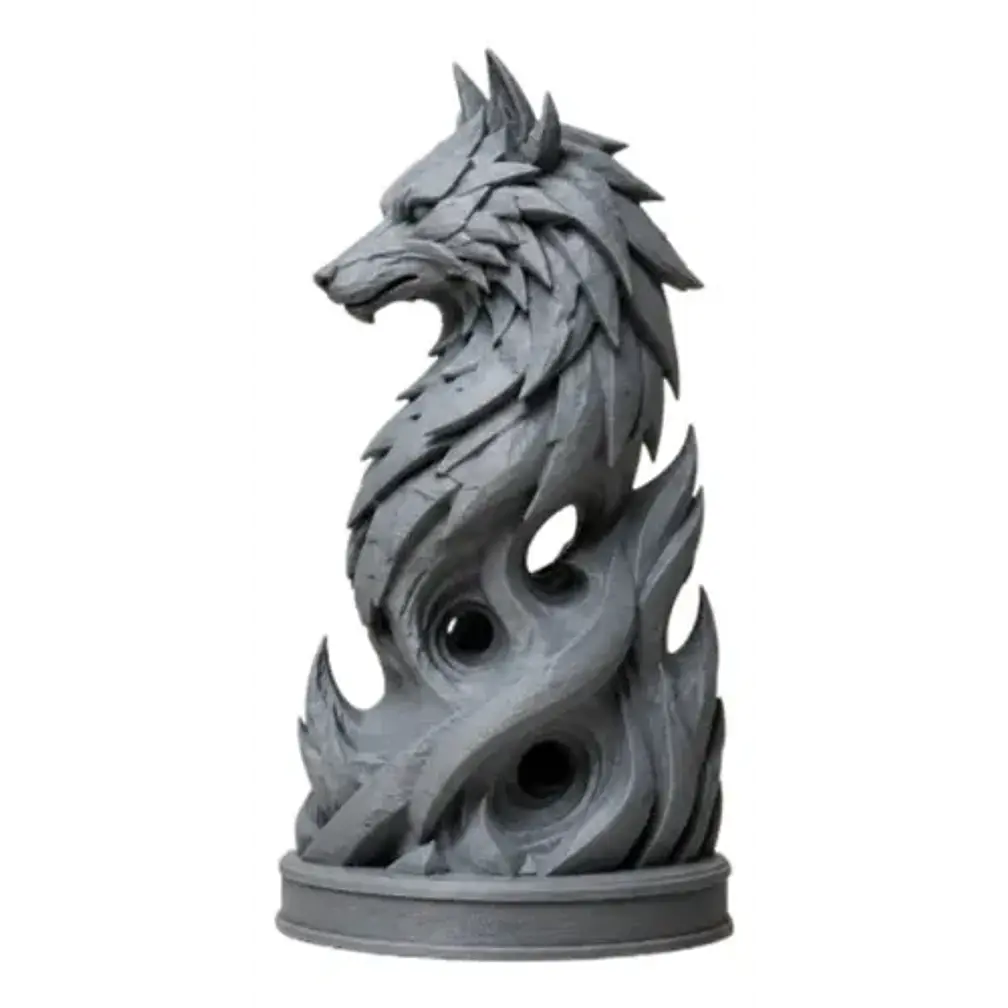 Escultura Decorativa Prints Patro- Lobo Espectral 1