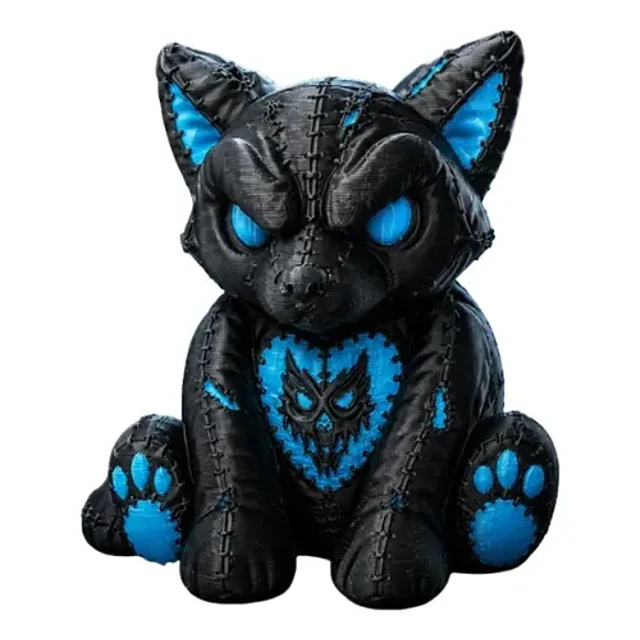 Figura Decorativa Prints Patro- Lobo Peluche Oscuro