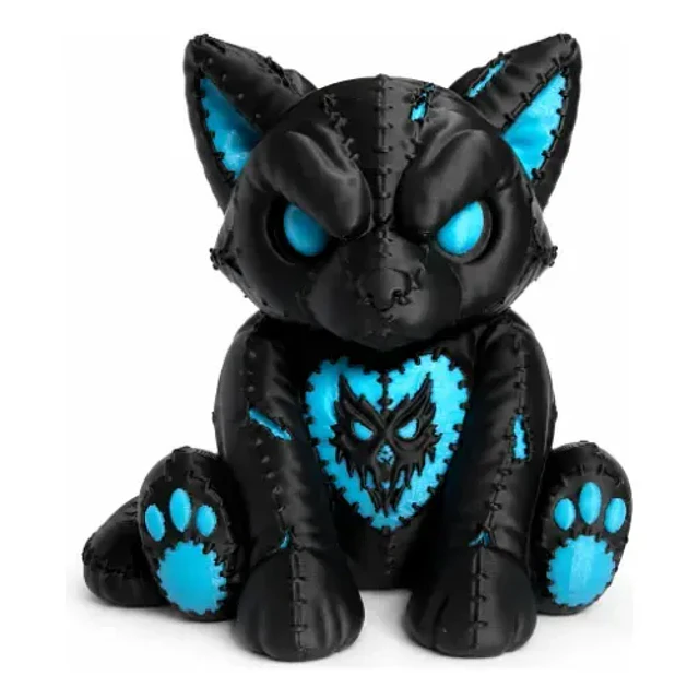 Figura Decorativa Prints Patro- Lobo Peluche Oscuro