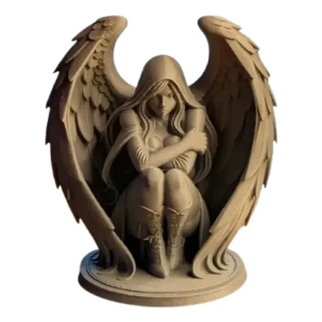 Escultura Elegante Prints Patro - Ángel Encapuchado