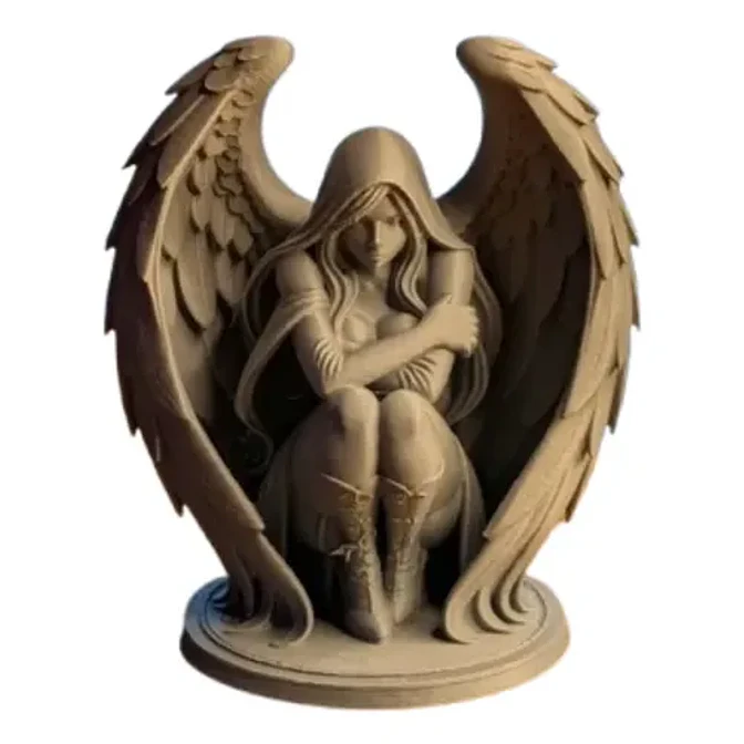 Escultura Elegante Prints Patro - Ángel Encapuchado 1