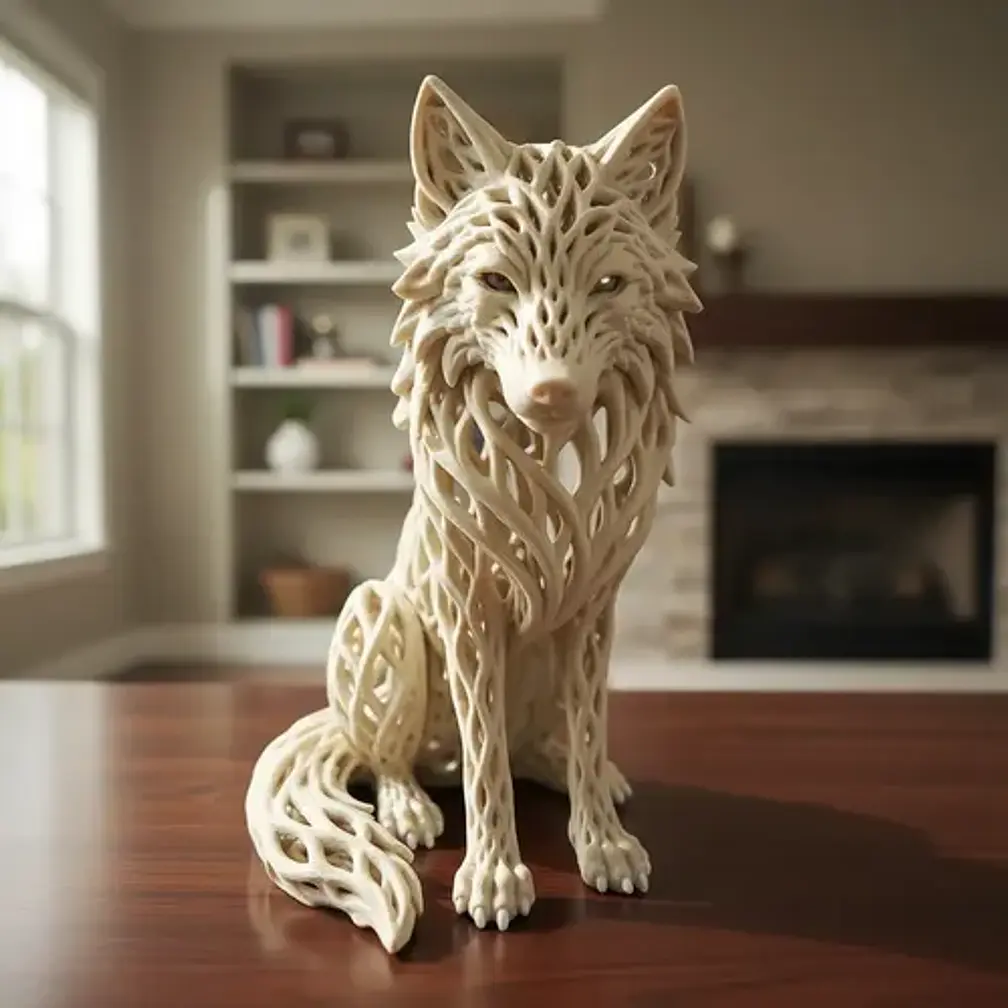 Escultura Elegante Prints Patro - Lobo Veroni 2