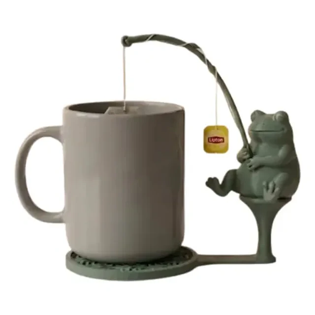 Soporte De Bolsitas De Té Prints Patro Rana Pescadora