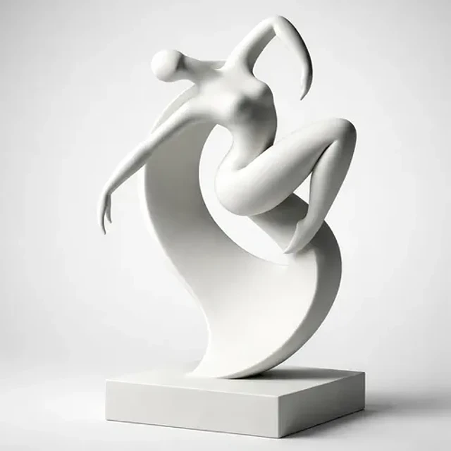 Escultura Elegante Prints Patro - Minimalista Danzante
