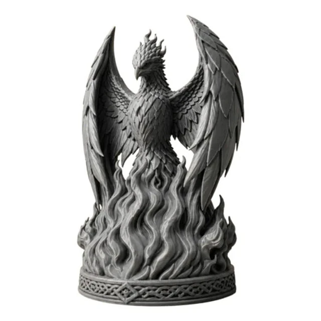 Escultura Decorativa Prints Patro- Fénix De La Llama