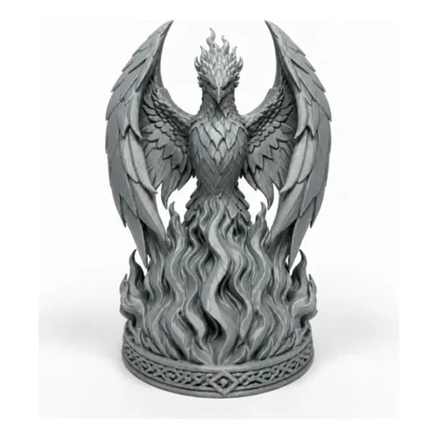Escultura Decorativa Prints Patro- Fénix De La Llama
