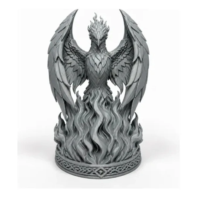 Escultura Decorativa Prints Patro- Fénix De La Llama 2