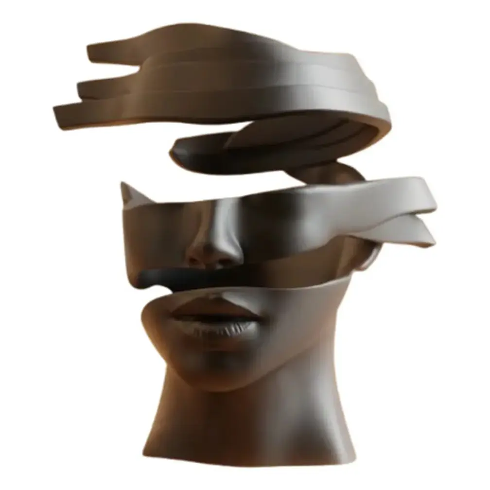 Escultura Elegante Prints Patro - Rostro Fragmentado 1