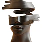 Escultura Elegante Prints Patro - Rostro Fragmentado - Miniatura 1