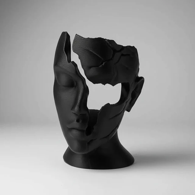 Escultura Elegante Prints Patro - Minimalista Fracturada