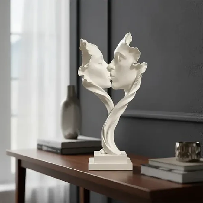 Escultura Elegante Prints Patro - Beso Florecido 3