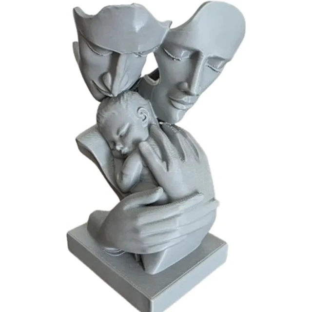 Escultura Elegante Prints Patro - Familia Unida