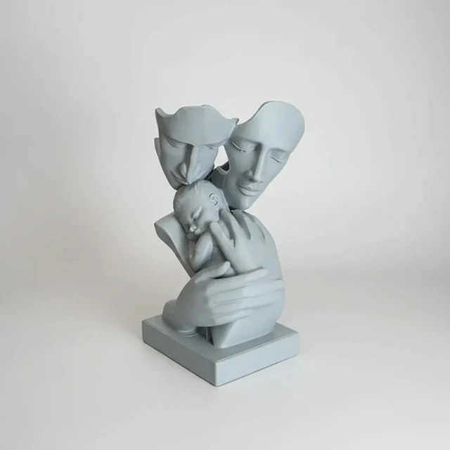 Escultura Elegante Prints Patro - Familia Unida