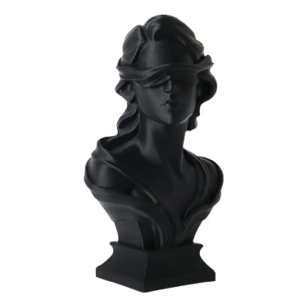 Escultura Elegante Prints Patro - Mujer Con Ojos Vendados 1