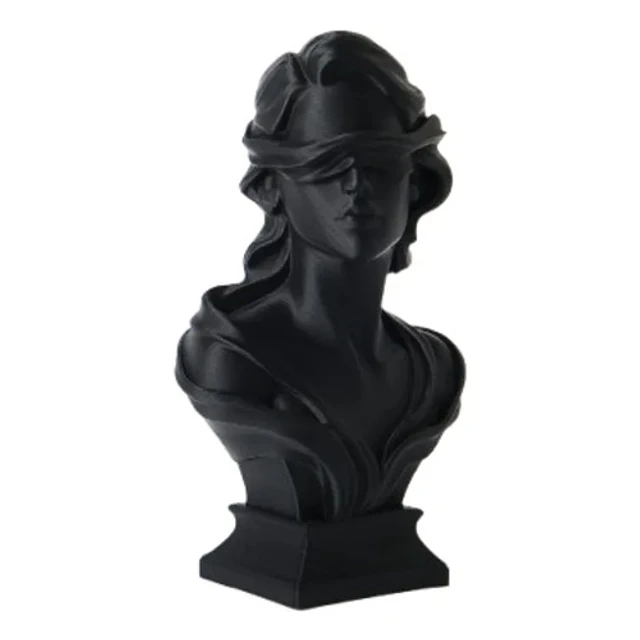 Escultura Elegante Prints Patro - Mujer Con Ojos Vendados